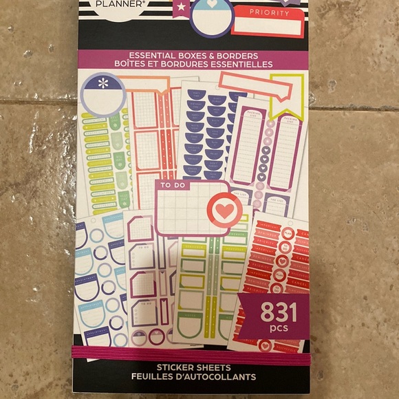 The Happy Planner Office Happy Planner Essential Boxes And Borders